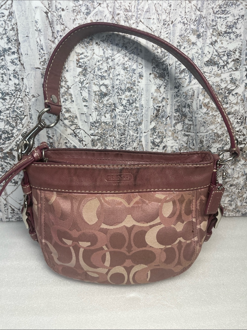 Coach Optic Signature Mini Zoe Shoulder Bag 44109